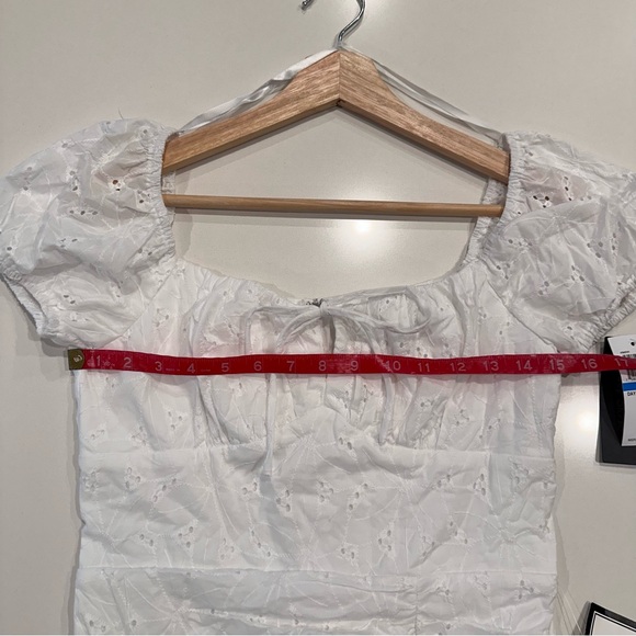 City Studio White‎ Mini Eyelit Dress Size small - Picture 6 of 7